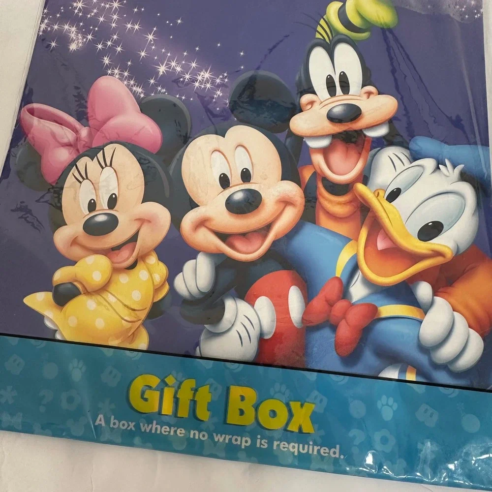 Disney Mickey‎ Mouse and Friends Easy Wrap Lines Gift Box 13.5x9x3 58908 NEW
